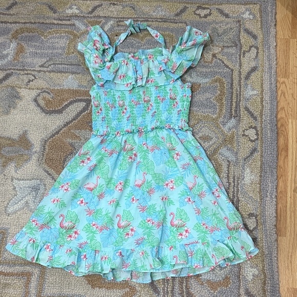 Janie and Jack flamingo Kids Dress - Picture 1 of 4